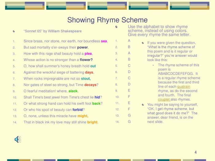 Choose the best paraphrase for each line in this quatrain.