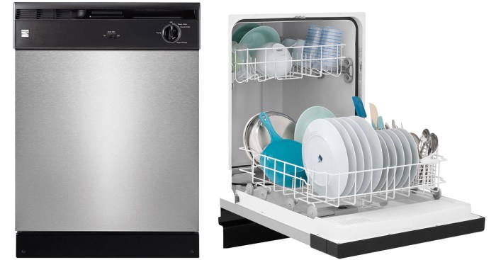 The sears kenmore dishwasher is an example of a